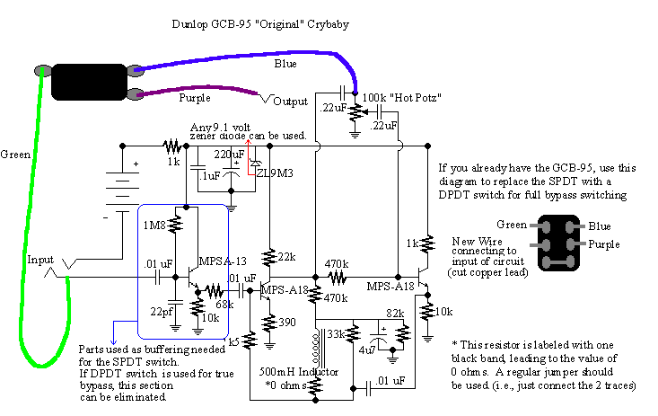 Dunlop Cry Baby Wiring Diagram